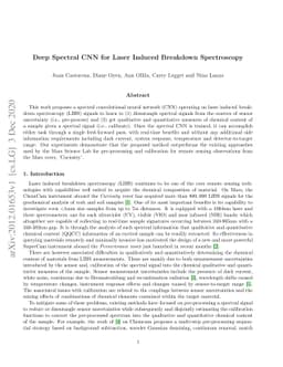 Deep Spectral CNN for Laser Induced Breakdown Spectroscopy