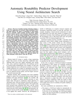 Automatic Routability Predictor Development Using Neural Architecture
  Search