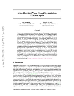 Make One-Shot Video Object Segmentation Efficient Again