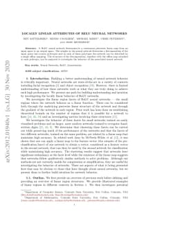 Locally Linear Attributes of ReLU Neural Networks