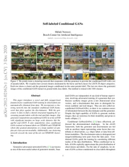 Self-labeled Conditional GANs