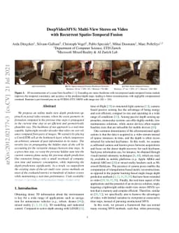 DeepVideoMVS: Multi-View Stereo on Video with Recurrent Spatio-Temporal
  Fusion