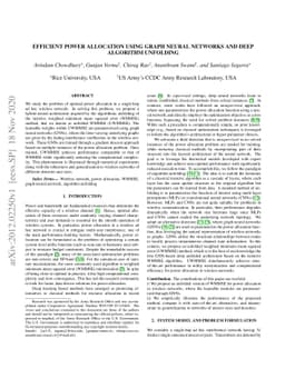 Efficient power allocation using graph neural networks and deep
  algorithm unfolding