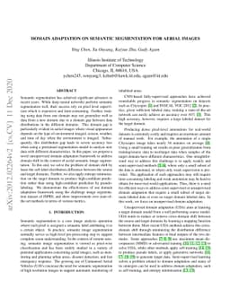 Domain Adaptation on Semantic Segmentation for Aerial Images