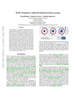 ReMix: Calibrated Resampling for Class Imbalance in Deep learning