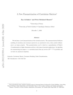 A New Parametrization of Correlation Matrices