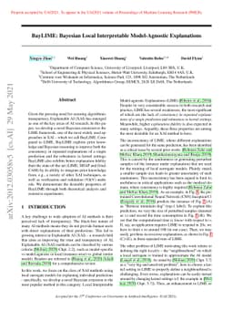 BayLIME: Bayesian Local Interpretable Model-Agnostic Explanations
