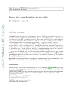 Recoverable Mutual Exclusion with Abortability