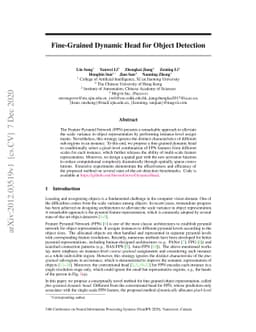 Fine-Grained Dynamic Head for Object Detection
