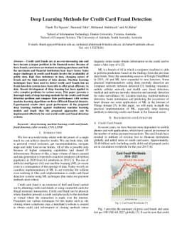 Deep Learning Methods for Credit Card Fraud Detection