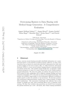 Overcoming Barriers to Data Sharing with Medical Image Generation: A
  Comprehensive Evaluation