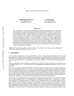 Quantum Circuit Design Search
