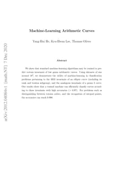 Machine-Learning Arithmetic Curves