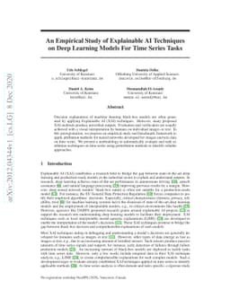 An Empirical Study of Explainable AI Techniques on Deep Learning Models
  For Time Series Tasks