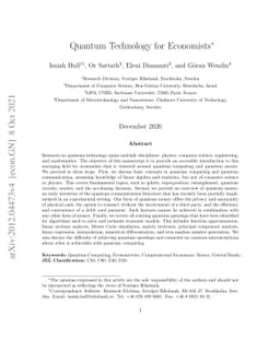 Quantum Technology for Economists