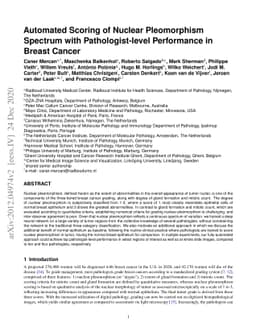 Automated Scoring of Nuclear Pleomorphism Spectrum with
  Pathologist-level Performance in Breast Cancer