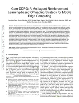Com-DDPG: A Multiagent Reinforcement Learning-based Offloading Strategy
  for Mobile Edge Computing