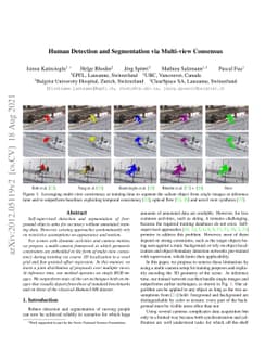 Human Detection and Segmentation via Multi-view Consensus