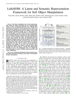 LaSeSOM: A Latent and Semantic Representation Framework for Soft Object
  Manipulation