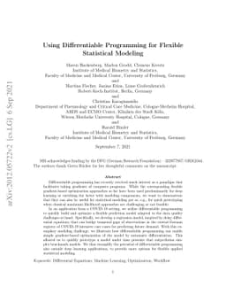 Using Differentiable Programming for Flexible Statistical Modeling