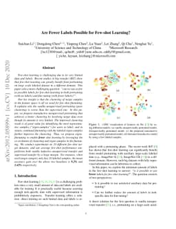 Are Fewer Labels Possible for Few-shot Learning?