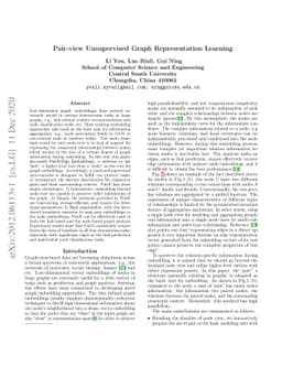 Pair-view Unsupervised Graph Representation Learning