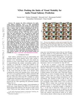 ViNet: Pushing the limits of Visual Modality for Audio-Visual Saliency
  Prediction