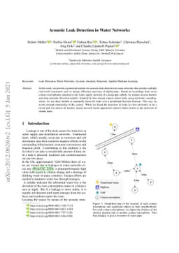 Acoustic Leak Detection in Water Networks
