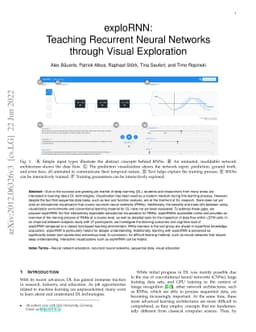 exploRNN: Understanding Recurrent Neural Networks through Visual
  Exploration