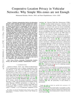 Cooperative Location Privacy in Vehicular Networks: Why Simple Mix-zones
  are not Enough