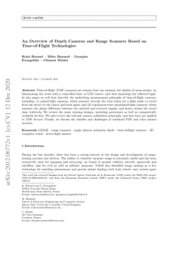 An Overview of Depth Cameras and Range Scanners Based on Time-of-Flight
  Technologies