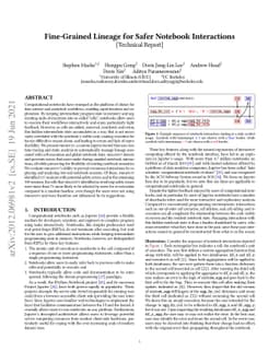 Fine-Grained Lineage for Safer Notebook Interactions