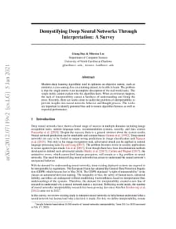 Demystifying Deep Neural Networks Through Interpretation: A Survey
