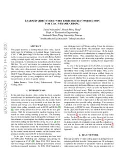 Learned Video Codec with Enriched Reconstruction for CLIC P-frame Coding
