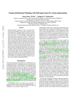 Temporal Relational Modeling with Self-Supervision for Action
  Segmentation