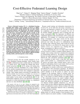Cost-Effective Federated Learning Design