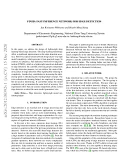 FINED: Fast Inference Network for Edge Detection