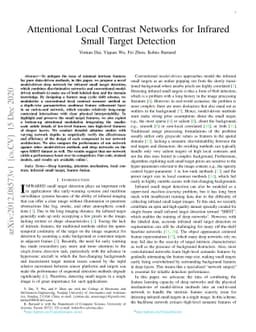 Attentional Local Contrast Networks for Infrared Small Target Detection