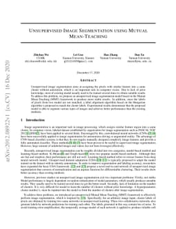 Unsupervised Image Segmentation using Mutual Mean-Teaching