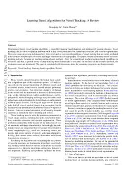 Learning-Based Algorithms for Vessel Tracking: A Review