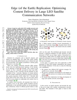Edge (of the Earth) Replication: Optimizing Content Delivery in Large
  LEO Satellite Communication Networks