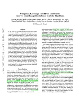 Using Meta-Knowledge Mined from Identifiers to Improve Intent
  Recognition in Neuro-Symbolic Algorithms