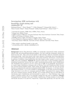 Investigating ADR mechanisms with knowledge graph mining and explainable
  AI