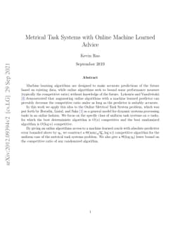 Metrical Task Systems with Online Machine Learned Advice