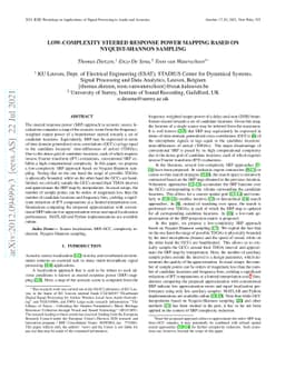 Low-Complexity Steered Response Power Mapping based on Nyquist-Shannon
  Sampling