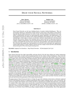 Draw your Neural Networks