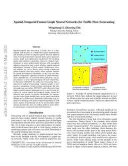 Spatial-Temporal Fusion Graph Neural Networks for Traffic Flow
  Forecasting