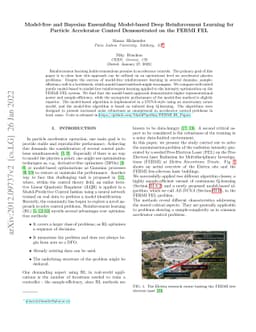 Model-free and Bayesian Ensembling Model-based Deep Reinforcement
  Learning for Particle Accelerator Control Demonstrated on the FERMI FEL