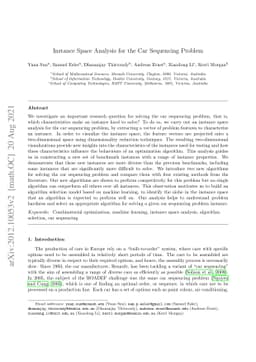 Instance Space Analysis for the Car Sequencing Problem