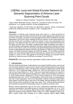 LGENet: Local and Global Encoder Network for Semantic Segmentation of
  Airborne Laser Scanning Point Clouds